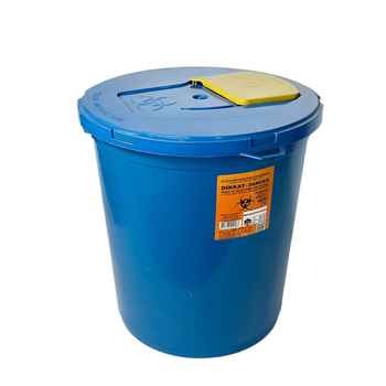 Контейнер для утилізації медичних відходів 25 л, вторинний пластик, синій
