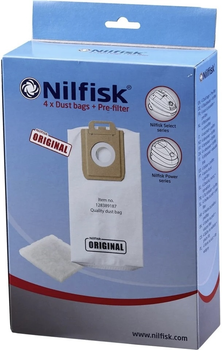 Zestaw worków do odkurzacza Nilfisk Select 4 szt (128389187)