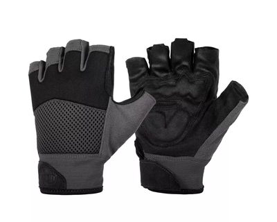 Перчатки беспалые Helikon Half Finger MK2 регулируемые запястья XL Серый с черным