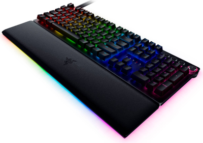 Клавіатура дротова Razer Huntsman V2 Optical Clicky Purple Switch US Layout Black (RZ03-03930300-R3M1)