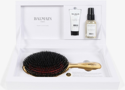 Набір для догляду за волоссям Balmain Golden Boar Hair Spa Brush Set Щітка для волосся + Еліксир 20 мл + Спрей-кондиціонер 50 мл (8719874332279)