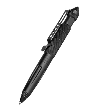 Многофункциональная Ручка шариковая из авиационного алюминия Multi-Tool Черный