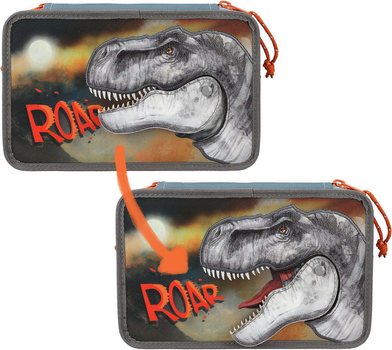 Пенал потрійний Dino World Roar з наповненням (4010070613822)