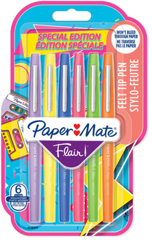 Zestaw markerów Paper Mate Flair 6 szt (3026981806261)