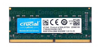 Оперативная память для ноутбука Crucial DDR4 8GB 2666MHz SO-DIMM PC4-2666V (CT8G4SFRA266.C8FE)