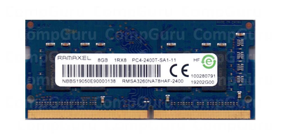 Оперативная память для ноутбука Ramaxel DDR4 8GB 2400MHz SO-DIMM 1Rx8 PC4-2400T (RMSA3260NA78HAF-2400)