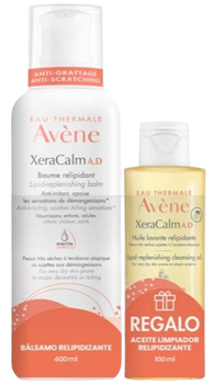 Zestaw kosmetyków do pielęgnacji Avene XeraCalm A.D Balsam 400 ml + Olejek pod prysznic 100 ml (3282779345972)