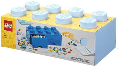 Контейнер LEGO Storage Brick 8 з висувними ящиками для зберігання Блакитний(40061736)