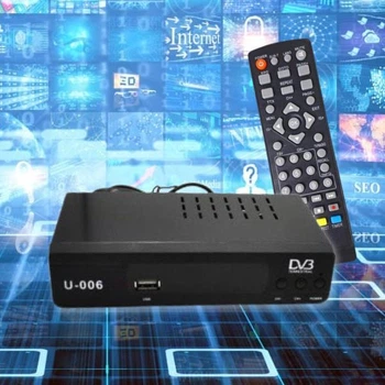 Тюнер приймач з підтримкою Wi-Fi адаптера DVB-T2 цифрова приставка до телевізора з пультом та кабелем (UOO6)