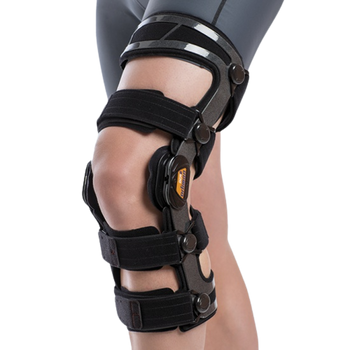 Ортез функциональный армированный коленного сустава с ограничением угла изгиба-разгибания OCR 200 Orliman Размер право L/4 : 55-62 (15 см выше колена)