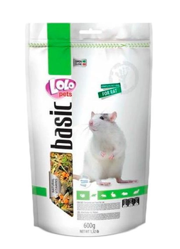 Повнораційний корм для щурів Lolo Pets Basic 600 г LO-70154