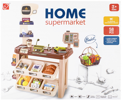 Supermarket Mega Creative Home z akcesoriami 58 elementy (5904335895353)