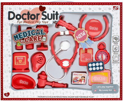 Zestaw lekarski do zabawy Mega Creative Doctor Suit Medical Care Czerwony (5904335849424)