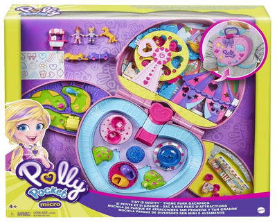 Zestaw do zabawy z figurkami Mattel Polly Pocket Tiny Is Mighty Theme Park Backpack (0887961974560)
