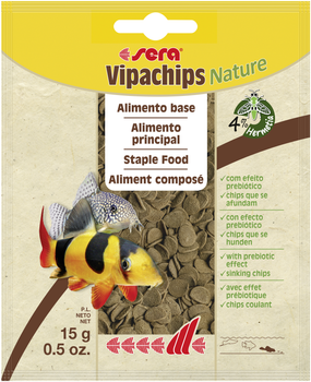 Корм Sera Vipachips Nature для донных рыб в чипсах