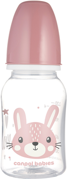 Стандартна пляшечка Canpol Babies Cute Animals Зайчик 120 мл (11/851_pin)