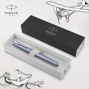 Pióro wieczne Parker Vector XL Silver Blue CT Fountain Pen Niebieskie (3026981597459)