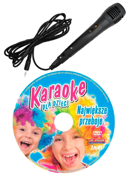 Gra na PC: Karaoke dla dzieci: Największe Przeboje - z mikrofonem (Płyta DVD) (5907595772884)