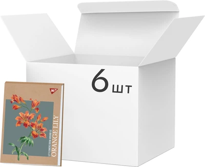 Набор альбомов для рисования YES Lily А4 30 листов 6 штук (4823092283320)