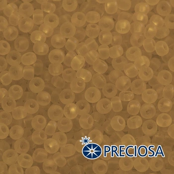 Бісер 10050 Чеський Preciosa 6/0, Прозорий матовий TM, Коричневий, Круглий, 50 г