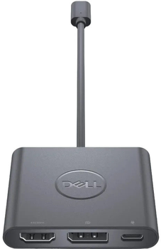 Адаптер Dell USB-C - DisplayPort w/ Power Delivery Black (470-AEGY)