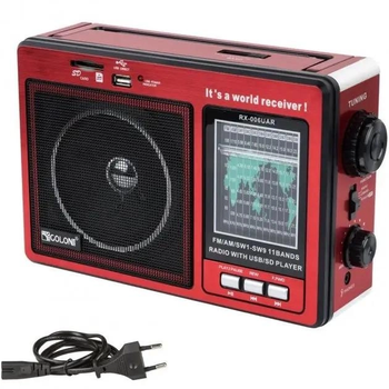 Радиоприёмник портативный аккумуляторный Golon RX-006 UAR FM радио с USB выходом H66CVZ853M