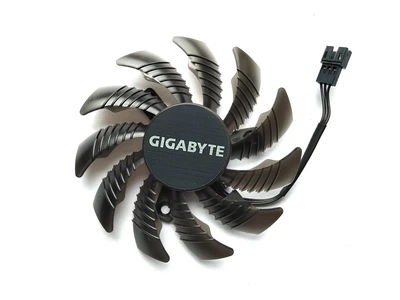 Вентилятор кулер для відеокарти Gigabyte GTX 960 970 980 1060 1070 1080 G1 Rock 77 мм 3-pin T128010SM (PLD08010S12H FY08010H12LPA) (№87.5)