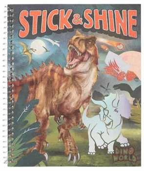Книжка-розмальовка Depesche Dino World Stick & Shine (4010070654566)