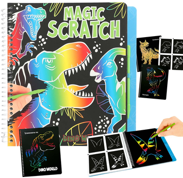 Скетчбук для малювання Depesche Dino World Magic Scratch Book (4010070664862)