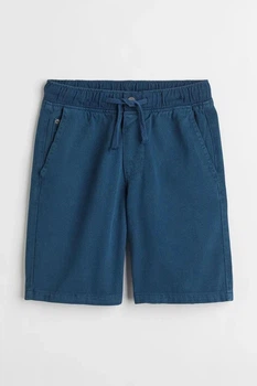 Шорти з бавовняного твілу темно-сині H&M 146-152см (400095715)