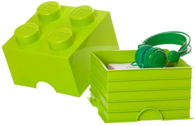 Контейнер для зберігання LEGO Storage Brick 4 Світло-зелений (40031220)