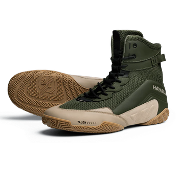 Боксерки Hayabusa Talon Boxing Shoes Green Tan (HTBS-GT-13-47)