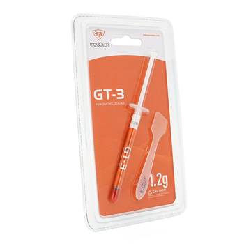 Паста термопроводная PCcooler GT3 1.2g, шприц, Grey, >9.8,0W/m-K,
