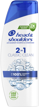 Шампунь против перхоти и бальзам-ополаскиватель 2 в 1 Head & Shoulders Основной уход 330 мл (8700216157919)