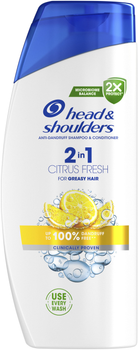 Шампунь против перхоти и бальзам-ополаскиватель 2 в 1 Head & Shoulders Цитрусовая свежесть 625 мл (8700216158022)