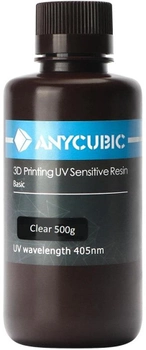 Podstawowa żywica Anycubic dla drukarki 3D Przezroczysta 0.5 l (SPTCL-052C)