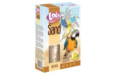Песок для птиц Lolo Pets лимонный 1.5 кг LO-72071