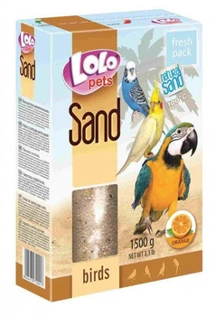 Песок для птиц Lolo Pets апельсиновый 1.5 кг LO-72091