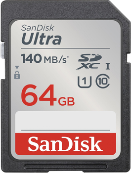 Карта пам'яті SanDisk Ultra SDXC 64GB Class 10 UHS-I U1 (SDSDUNB-064G-GN6IN)