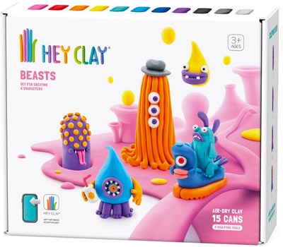 Пластичная масса Hey Clay Beasts 15 шт (5904754607117)