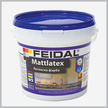 Краска интерьерная Feidal Mattlatex, белая 1л