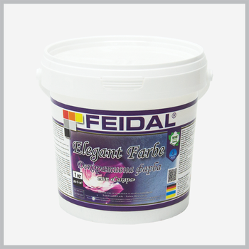 Краска декоративная Feidal Elegant Farbe, белая 1кг