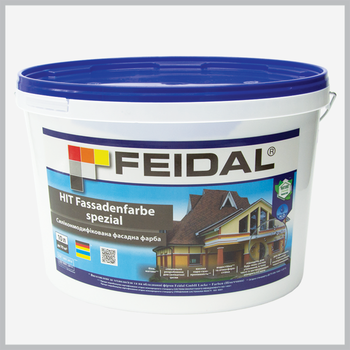 Силіконмодифікована фасадна фарба Feidal HIT Fassadenfarbe spezial 2.5л