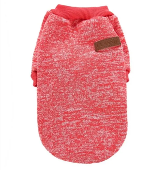 Кофта для собак и котов EcoToys Red S рябая красная A: 25 см B: 34 см C: 20 см 7105