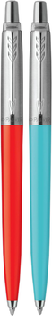 Zestaw długopisów Parker Jotter Glam Rock Blue/Red Niebieskie 2 szt (3026981621413)