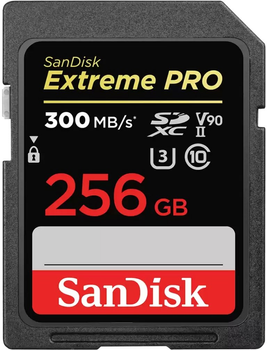 Карта пам'яті SanDisk Extreme PRO SDXC 256GB Class 10 UHS-II U3 V90 (SDSDXDK-256G-GN4IN)