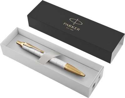 Кулькова ручка Parker IM Premium CT Ballpoint Pen Pearl Синя (3026981436437)