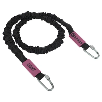 Эспандер трубчатый с карабином в защитном рукаве RESISTANCE TUBE WITH COVER EZOUS K-05-L (PVC, PP, латекс,