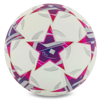 М'яч футбольний SP-Sport Champion 9821 розмір 5 White-Purple-Pink