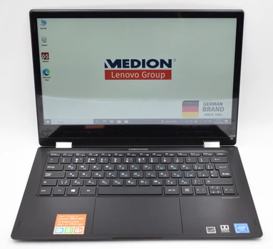 Ультрабук планшет 13,3" Medion (Lenovo Group) E3222 Yoga Intel Celeron N4100 RAM 4 ГБ SSD 128 ГБ + eMMC 64 ГБ Win10 б/в Трансформер (1642) - Уценка